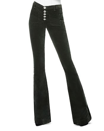 Ramy Brook Cindy Velveteen Jeans in Forest Green | Bloomingdale's