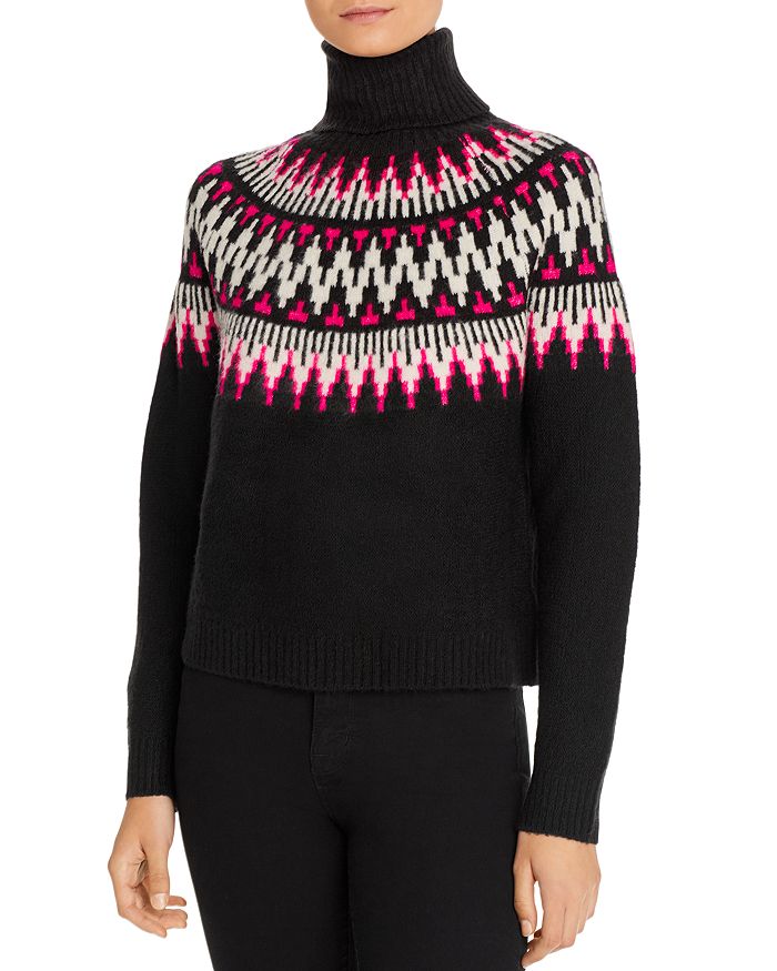 Line & Dot Line + Dot Kels Fair Isle Turtleneck Sweater - 100% Exclusive In Black Multi