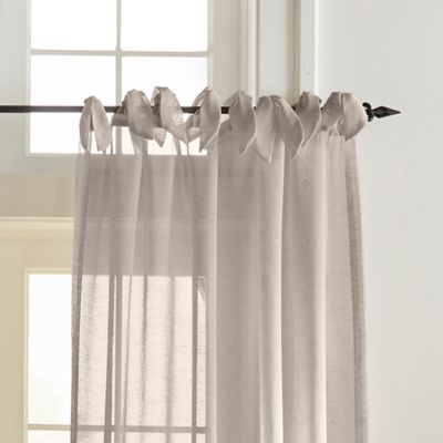 Vienna Tie-Top Sheer Curtain Panel