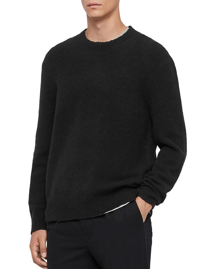 Allsaints Kez Crew Pullover Sweater In Black