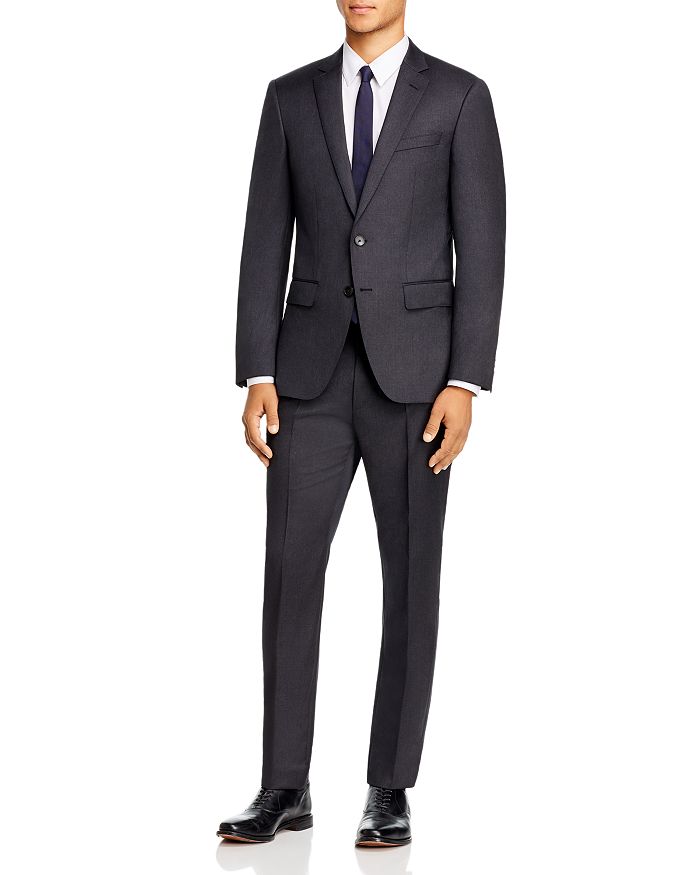 HUGO BOSS HUGE/GENIUS WOOL TWILL SLIM FIT SUIT,5042589446501