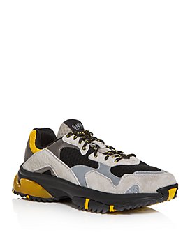 Snkr Project Men S Prospect Park Leather Suede Low Top Sneakers
