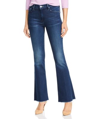 MOTHER The Weekender Fray Flared Jeans 
