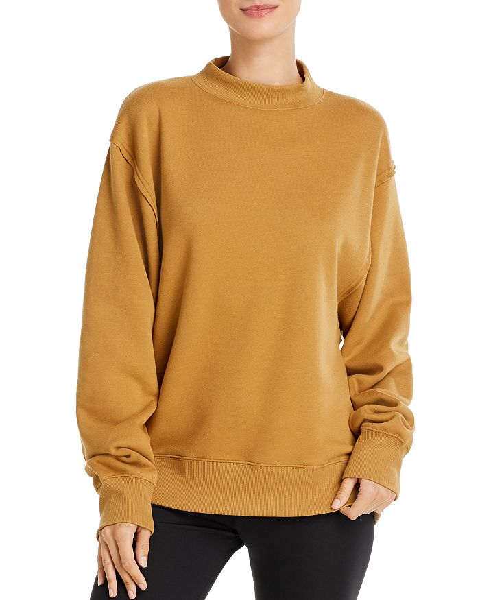 Alo Yoga Freestyle Fleece Sweatshirt In Caramel