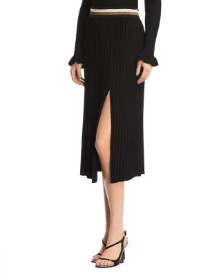 Bailey 44 Colin Pleated Knit Midi Skirt 