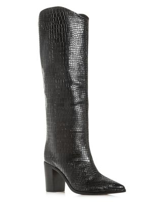 pointed croc boots