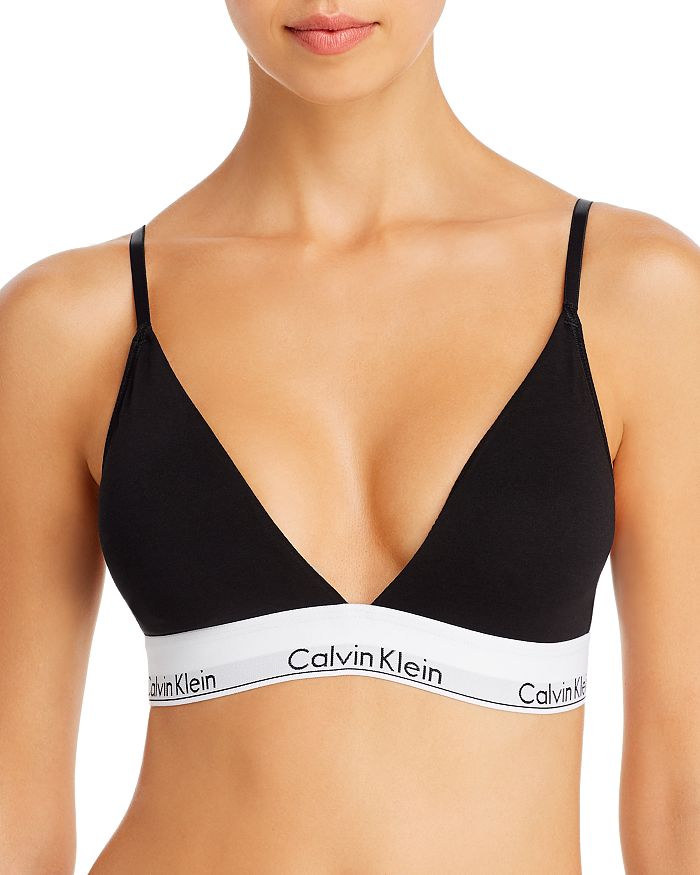 Calvin Klein Women's Modern Cotton Lightly Lined Bralette, - Import It All