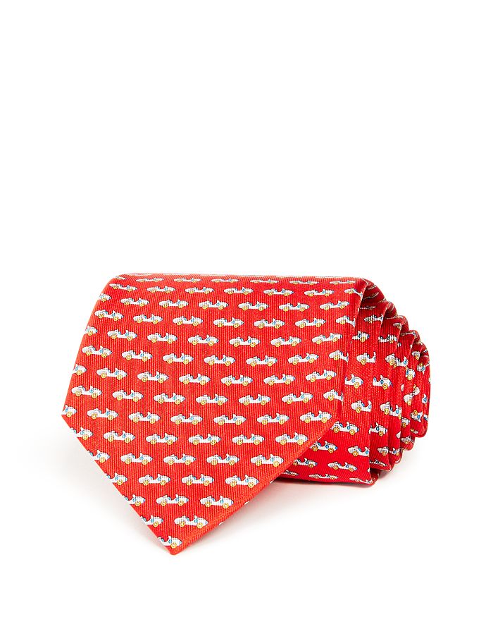 FERRAGAMO RACECAR SILK CLASSIC TIE,0723068