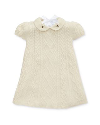 baby girl cable knit sweater dress