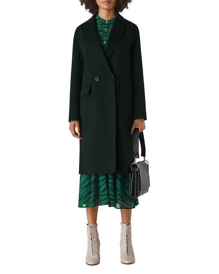 Whistles Double-Breasted Long Coat | Bloomingdale's