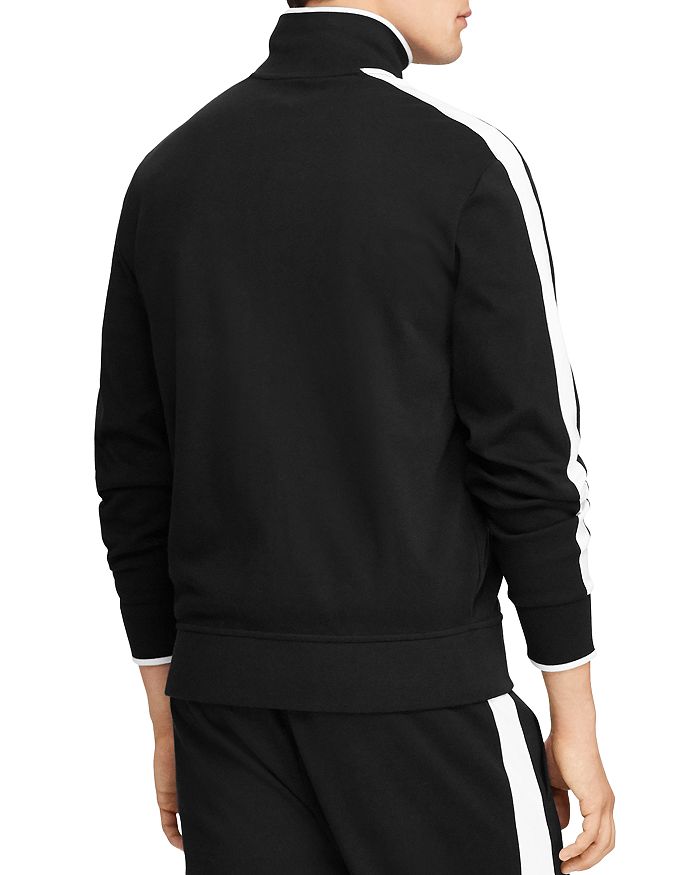 Shop Polo Ralph Lauren Soft Cotton Track Jacket In Black