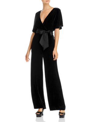 alice and olivia velvet jumpsuit