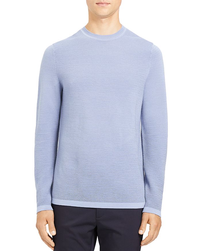 Theory Grego Washable Merino Sweater In Frost