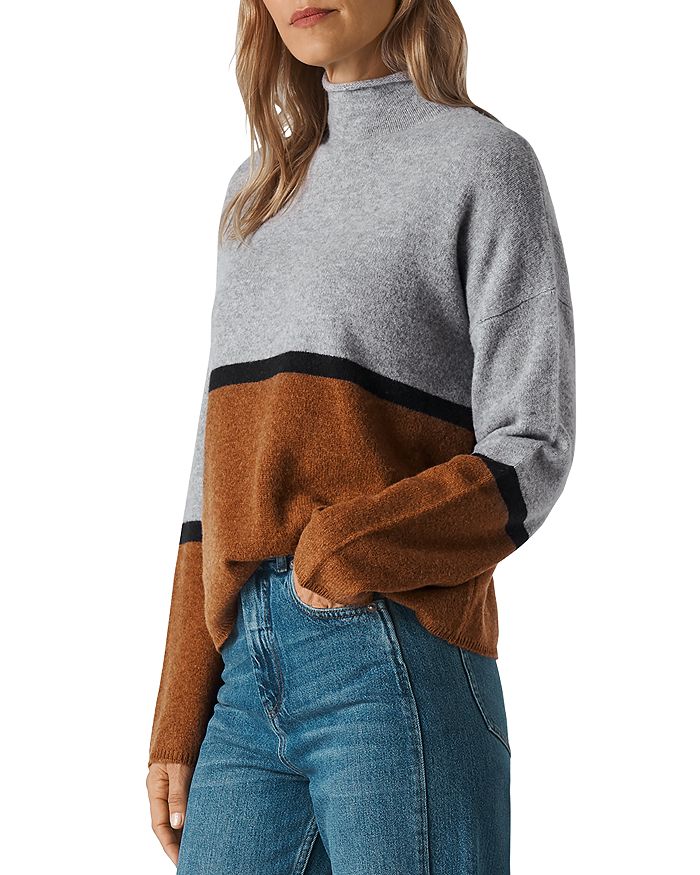 Whistles ColorBlocked MerinoWool Sweater Bloomingdale's