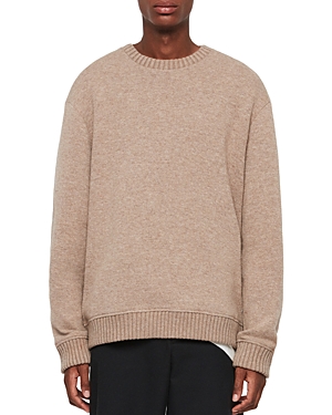 Allsaints Jethro Crewneck Sweater In Taupe