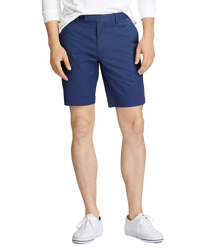 Polo Ralph Lauren Stretch Slim Fit Twill Shorts In Boston Navy