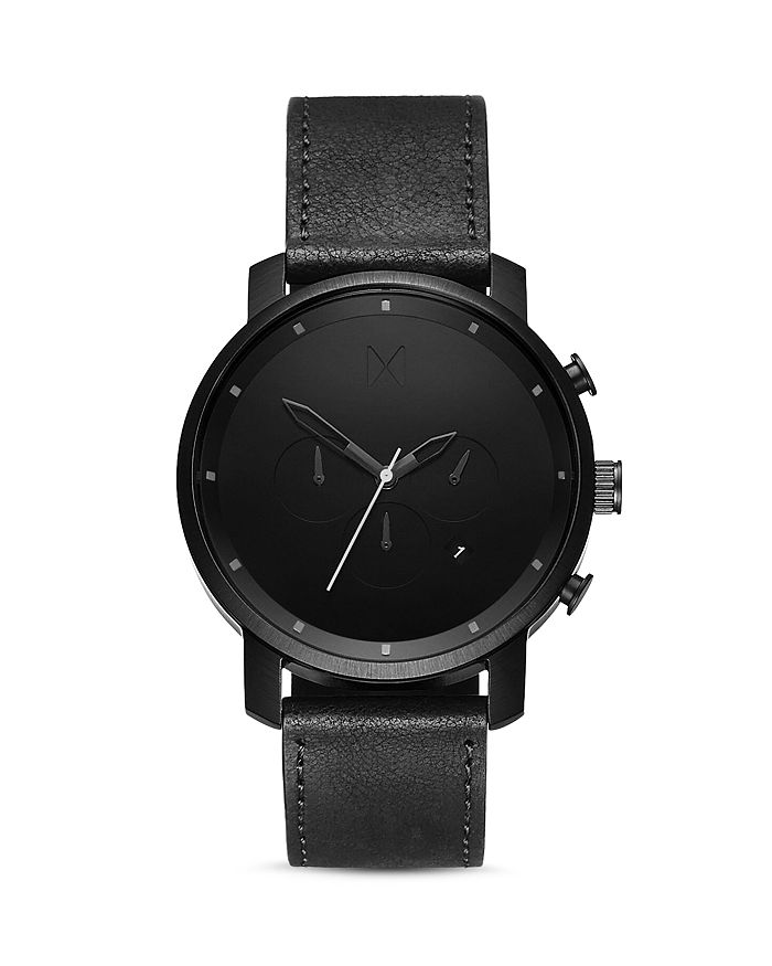 MVMT Chrono Leather Strap Chronograph, 45mm | Bloomingdale's