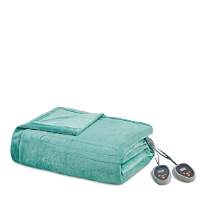 Beautyrest Plush Heated Blanket, King In Aqua