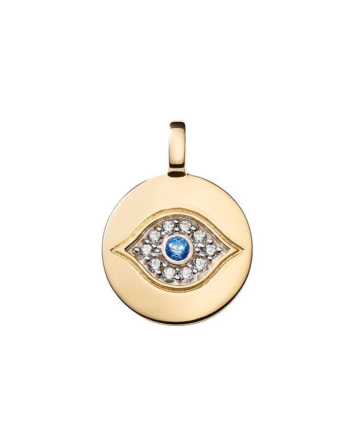 Charmbar Reversible Evil Eye Charm In Sterling Silver Or 14k Gold-plated Sterling Silver In Evil Eye/gold