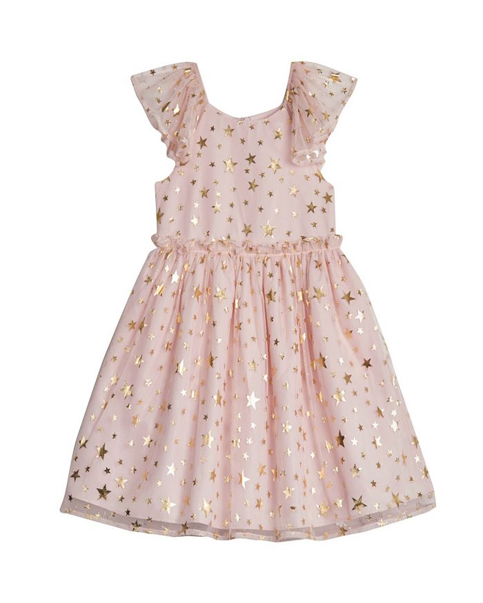 Pippa & Julie Girls' Foil Star Print Dress - Baby | Bloomingdale's