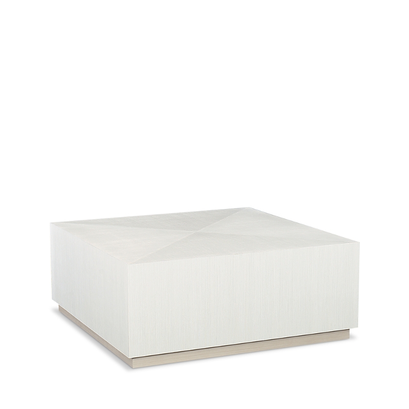 Bernhardt Axiom Square Cocktail Table In Linear Gray