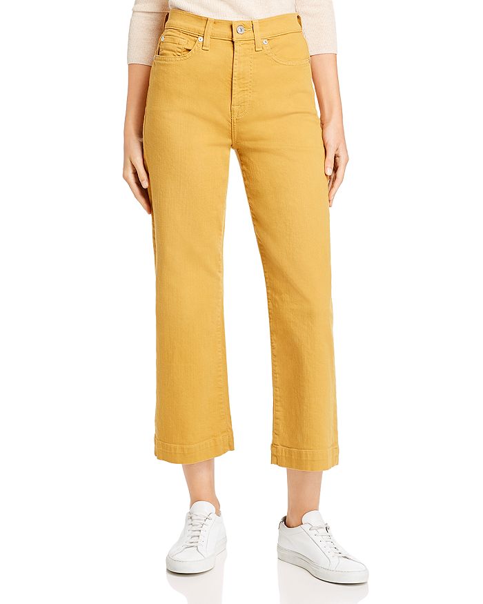 7 FOR ALL MANKIND ALEXA CROPPED WIDE-LEG JEANS IN AMBER,AU8390616A