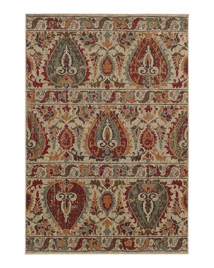 Tommy Bahama Voyage 104w0 Area Rug, 6'7 X 9'6 In Beige