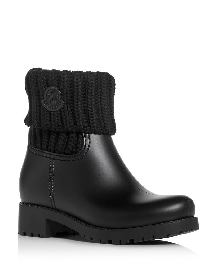 Moncler Larue Water Repellent Ankle Boot In Black