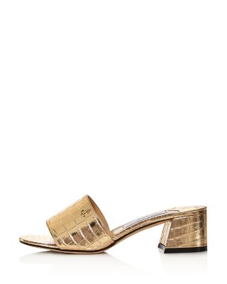 gold designer sandals