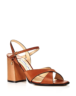 JIMMY CHOO WOMEN'S JOYA BLOCK HEEL SANDALS,J000128640