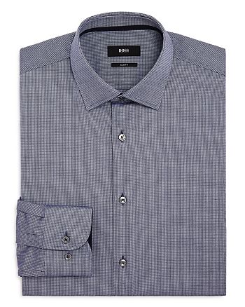 BOSS Jesse Micro Check Slim Fit Dress Shirt | Bloomingdale's