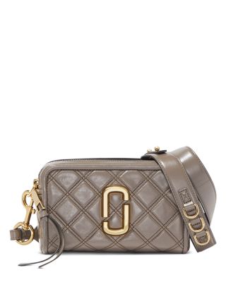 Marc Jacobs The Softshot 21 Leather Crossbody Bag in Brown