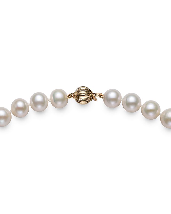 Shop Bloomingdale's Cultured Freshwater Pearl Necklace In 14k Yellow Gold, 18 - 100% Exclusive In White