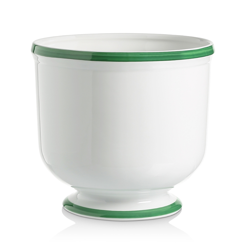 William Yeoward Crystal Mara Cachepot Vase, 8 In Green