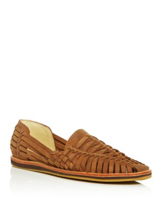 Woven Leather Huarache Sandals 