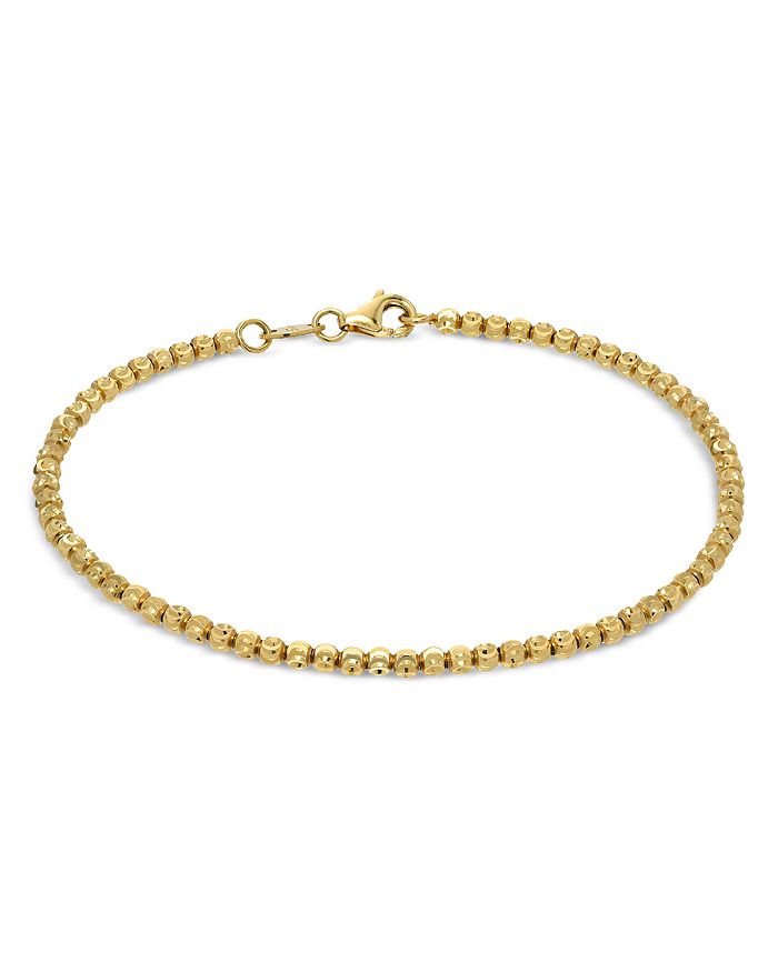 Zoe Lev 14k Yellow Gold Beaded Bracelet In White/gold