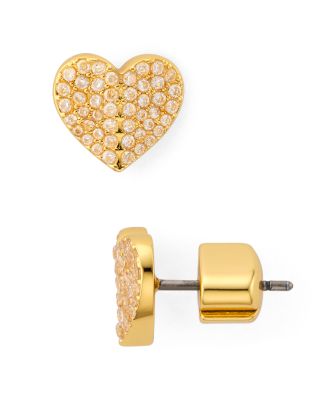 kate spade heart to heart pave earrings