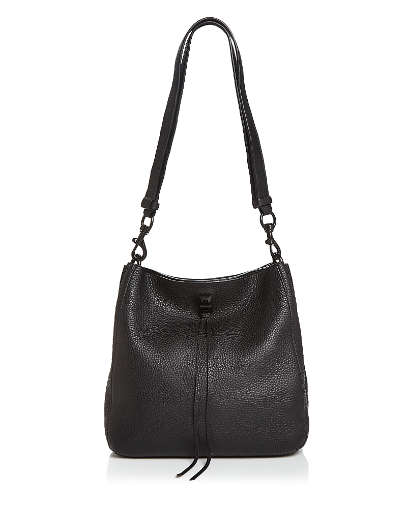 Rebecca Minkoff Darren Leather Shoulder Bag In Black