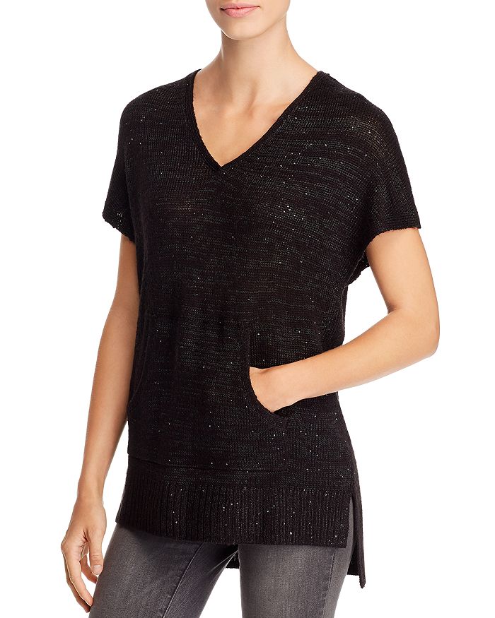 Tommy Bahama Solana Sequined Sweater In Black