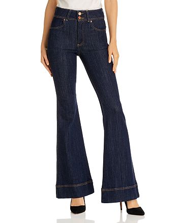 Alice and Olivia Alice + Olivia Beautiful High-Rise Bell Bottom Jeans ...