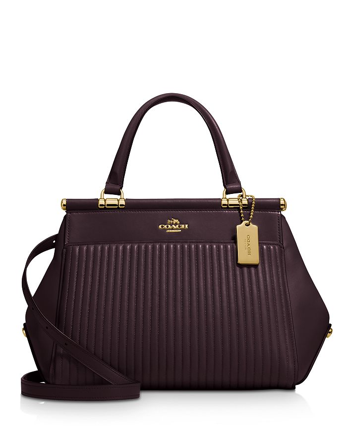 COACH Grace Quilted Leather Satchel Bloomingdale s
