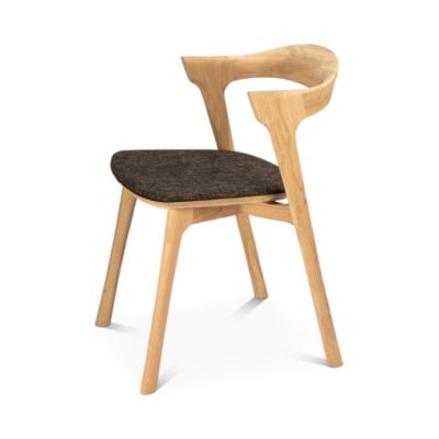 Ethnicraft Oak Bok Fabric Dining Chair