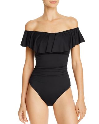 la blanca off the shoulder one piece