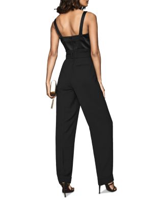 reiss black playsuit