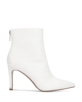 White Leather Boots - Bloomingdale's