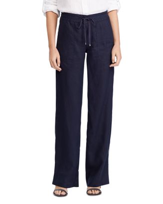 Ralph Lauren Linen Wide-Leg Pants | Bloomingdale's