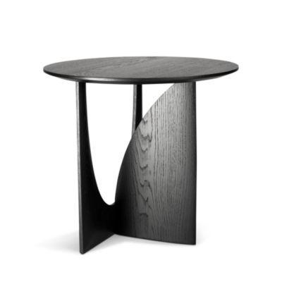 Oak Geometric Side Table