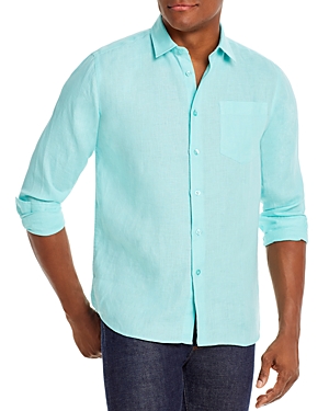VILEBREQUIN LINEN CLASSIC FIT SHIRT,CRSE9U00