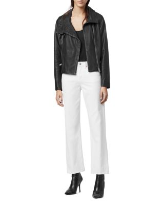 ALLSAINTS Bales Leather Biker Jacket | Bloomingdale's