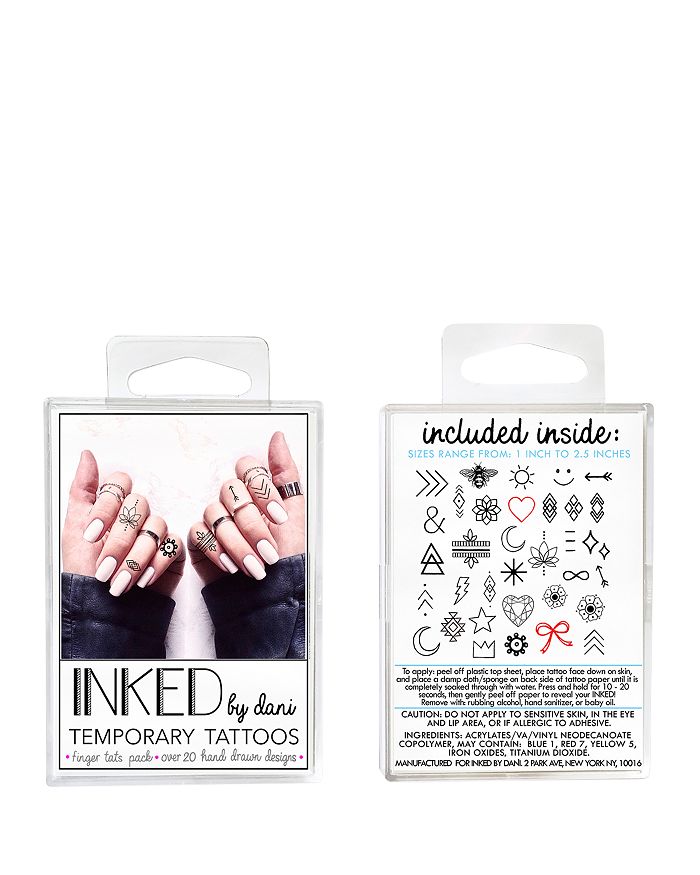 Inked By Dani Temporary Tattoos Finger Tats Pack ModeSens